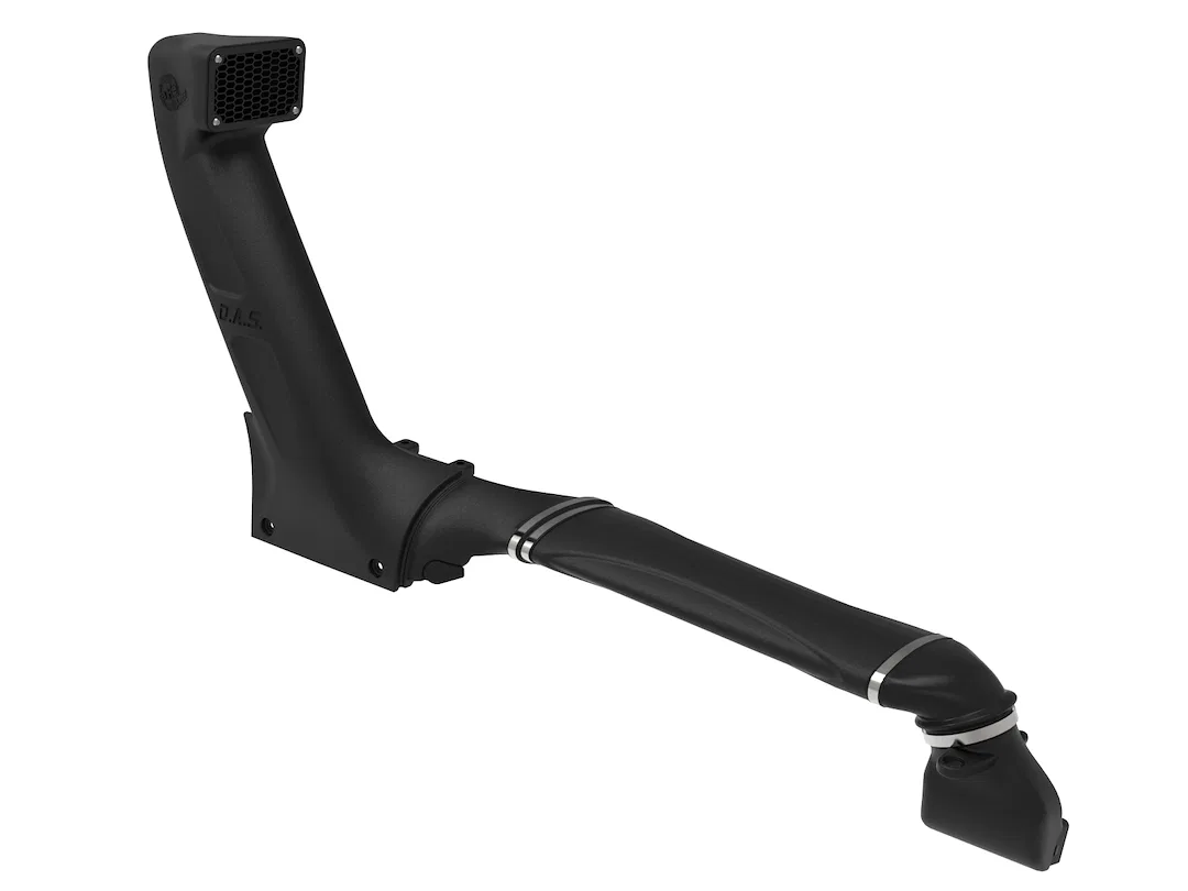 55-21001 – AFE Air Intake Snorkel, Compatible With Stock Intake Systems and aFe POWER Super Stock Intake Black Polyet...